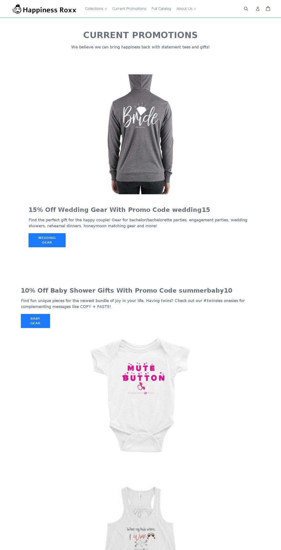 happinessroxx.com shopify website screenshot