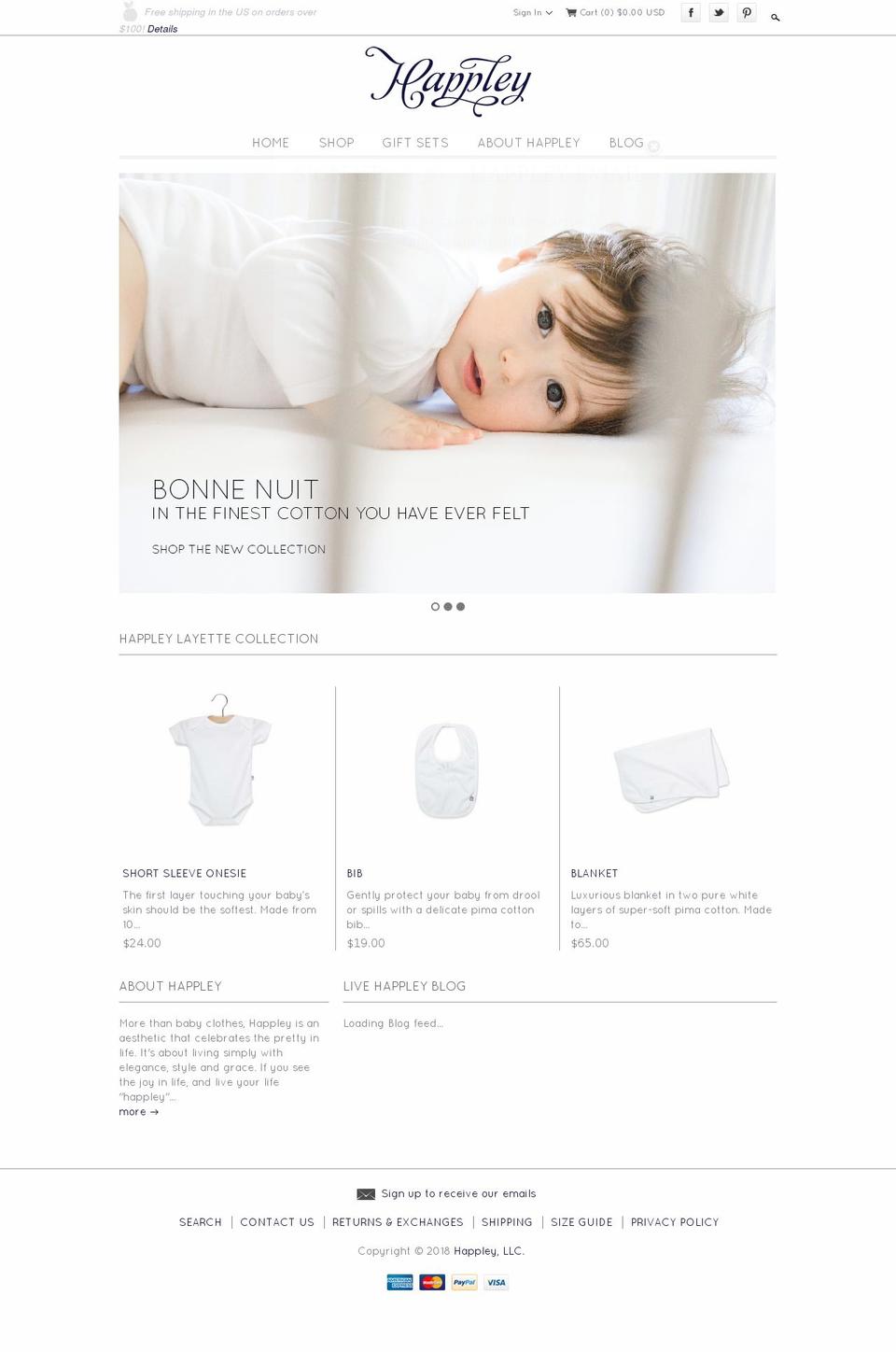 happlely.com — Shopify storefront screenshot