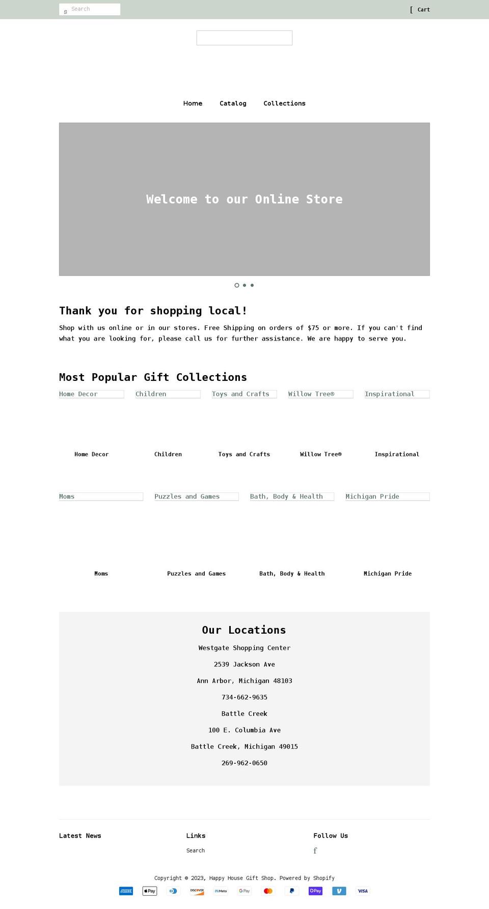 happy-house-westgate.myshopify.com shopify website screenshot