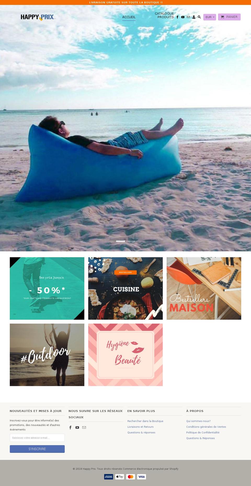 happy-prix.com — Shopify storefront screenshot