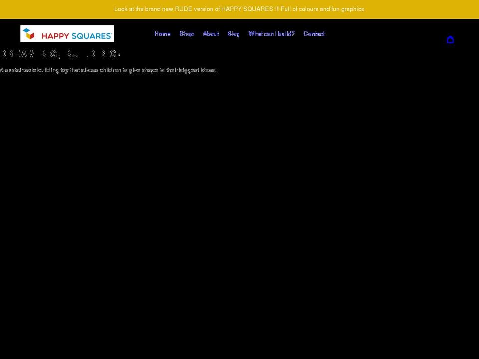 happy-squares.com shopify website screenshot