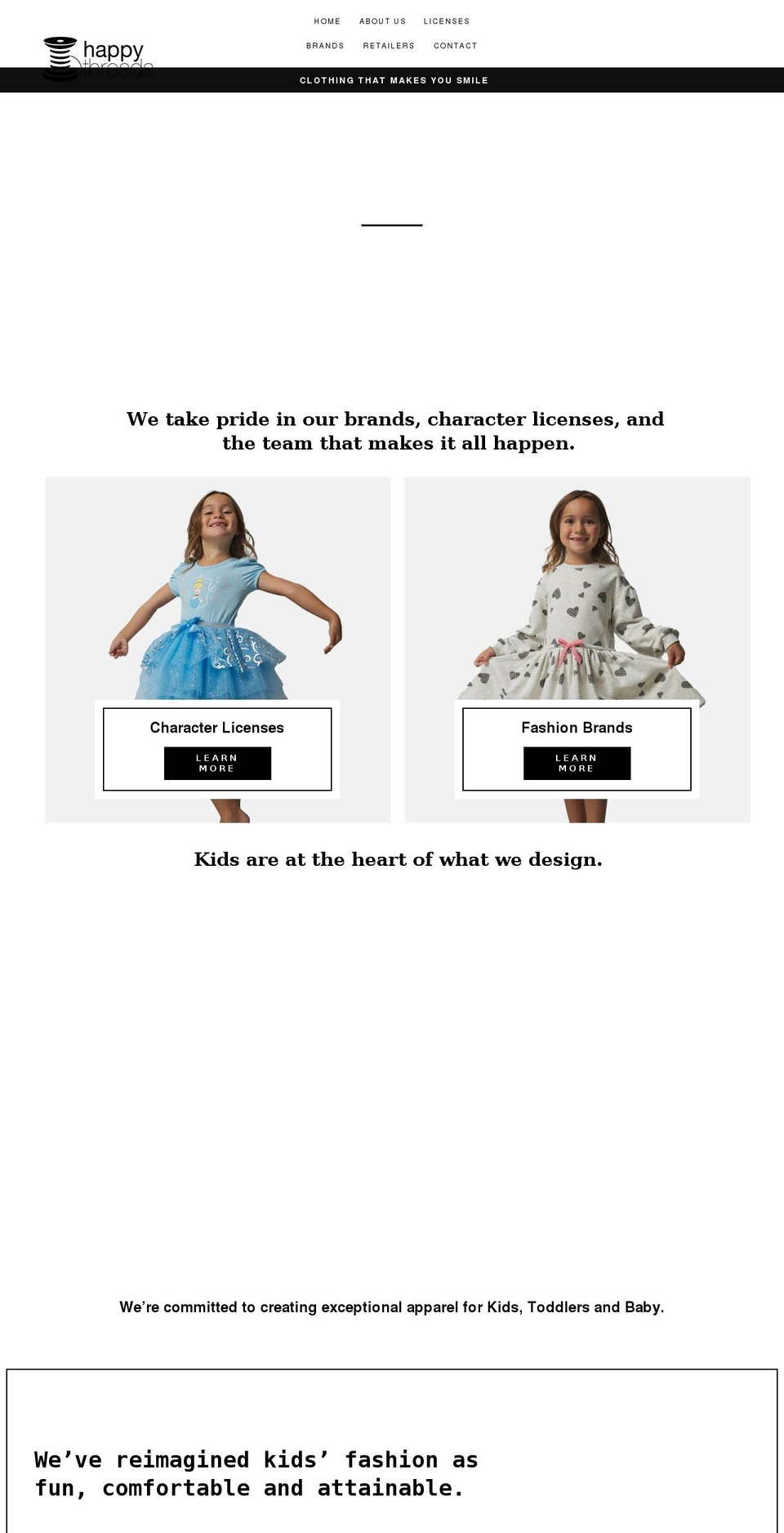 happy-threads.com shopify website screenshot