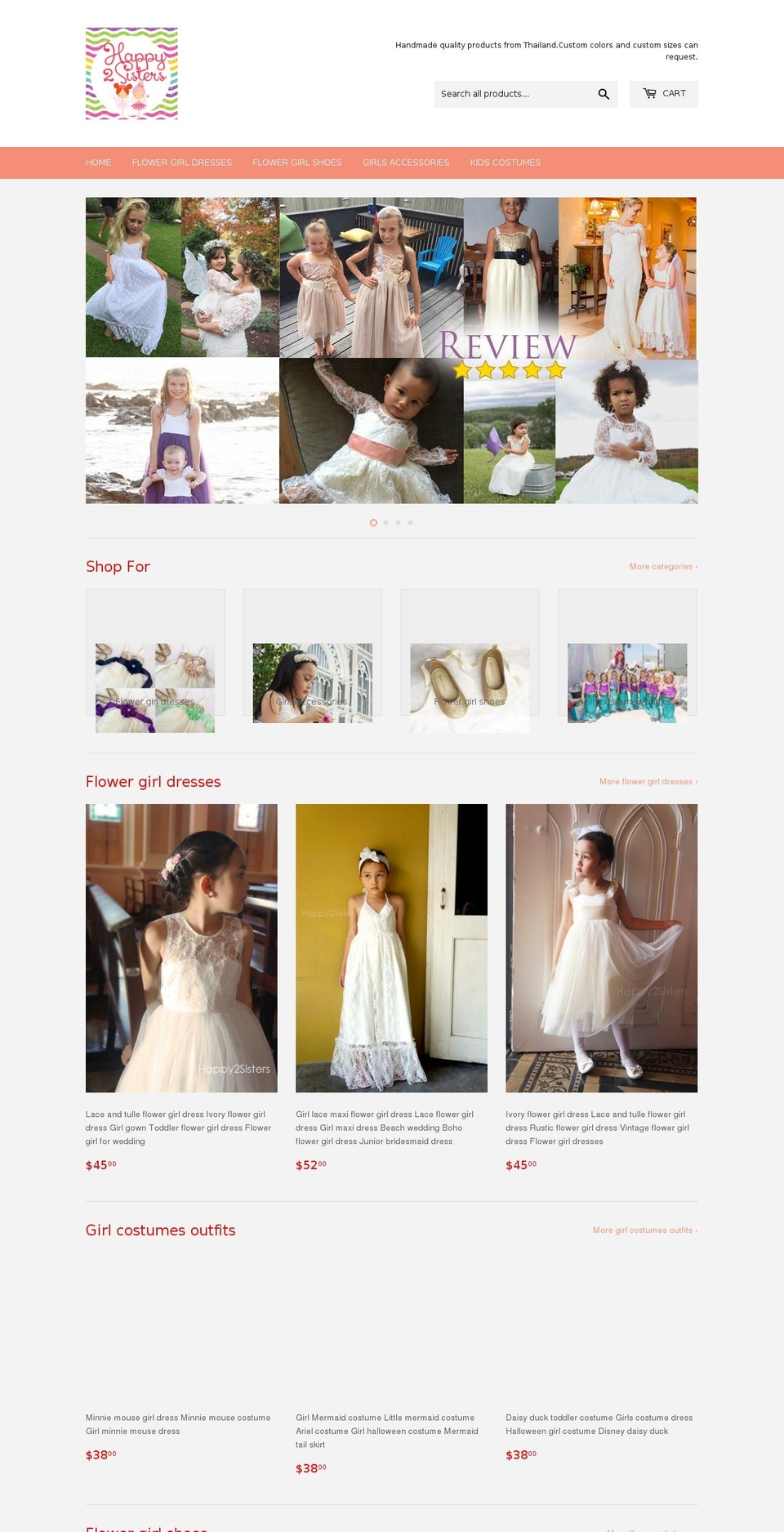 happy2sisters.com shopify website screenshot