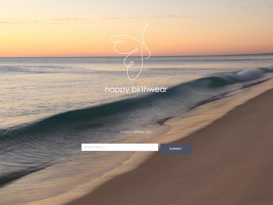 happybirthwear.com shopify website screenshot
