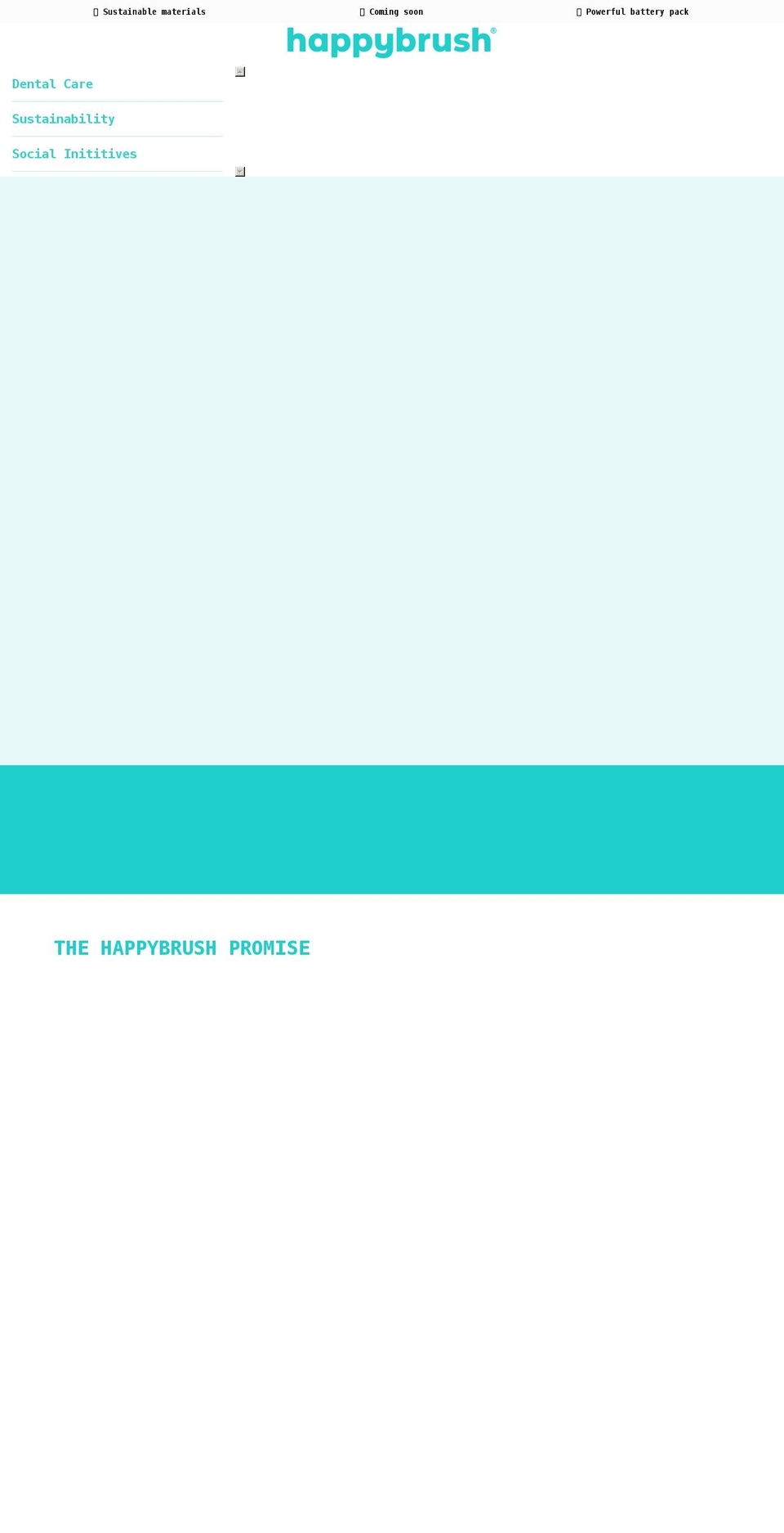 happybrush.com shopify website screenshot