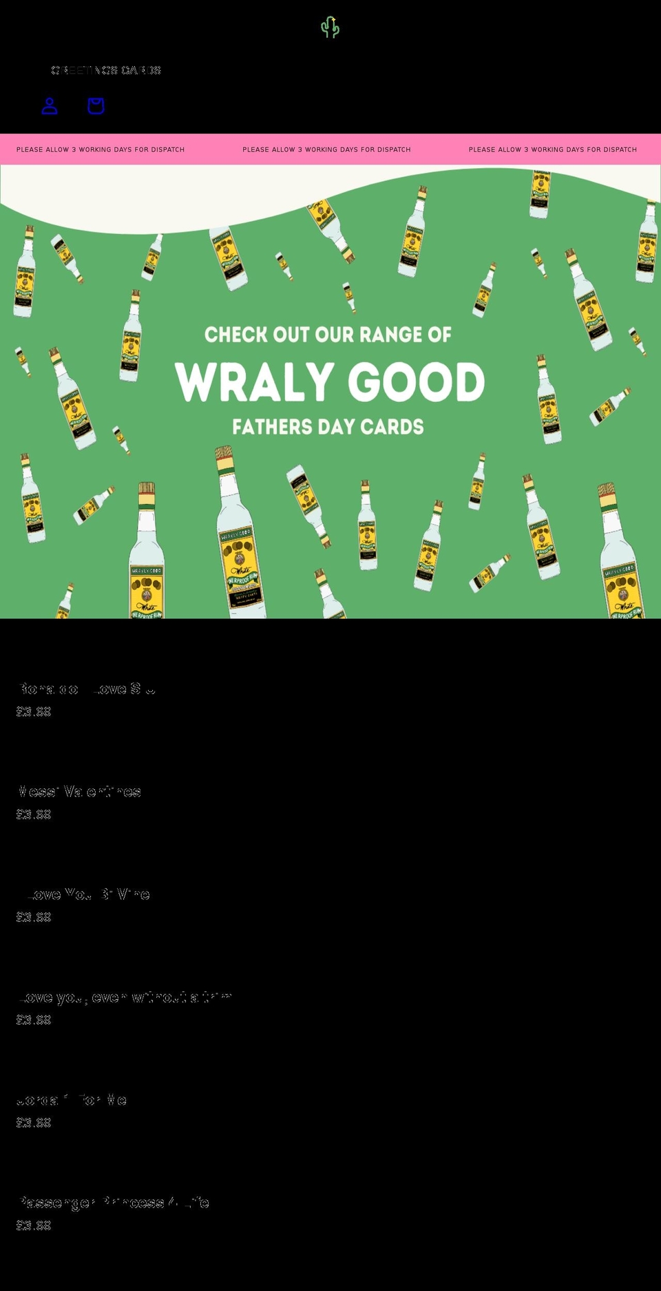 happycacti.com shopify website screenshot