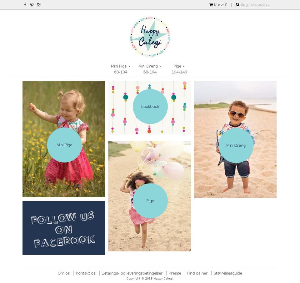 happycalegi.com — Shopify storefront screenshot