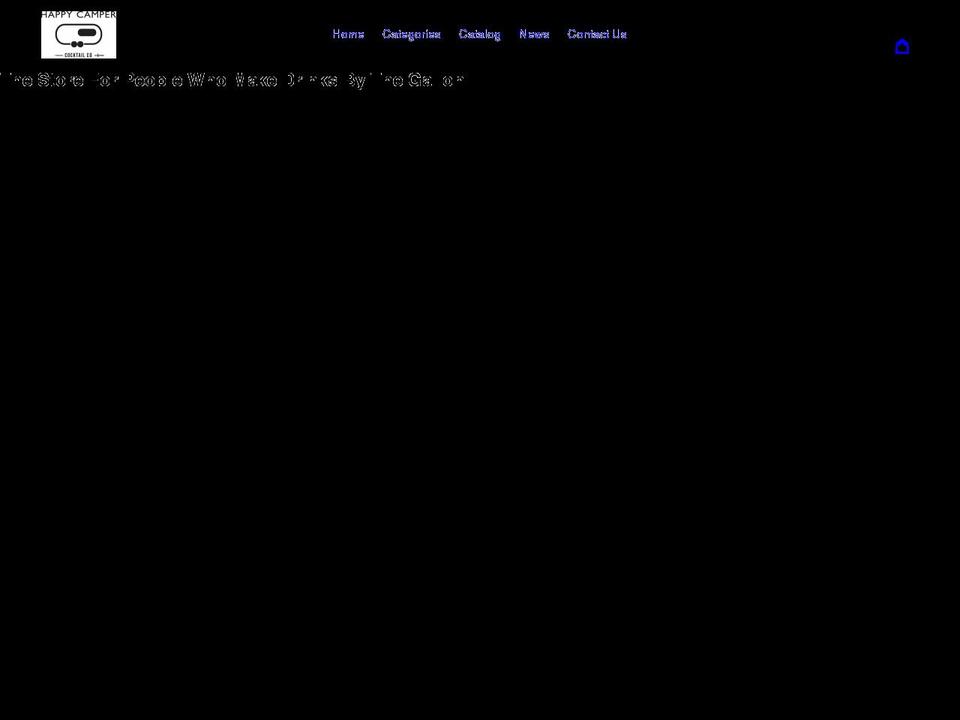 happycampercocktailco.com shopify website screenshot