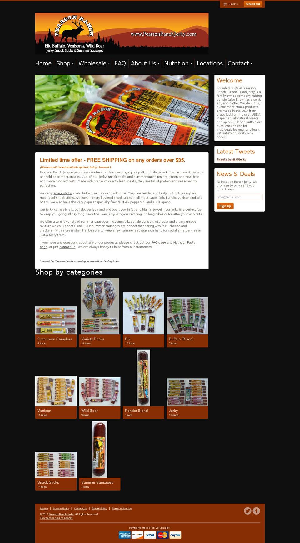 happycamperjerky.com shopify website screenshot