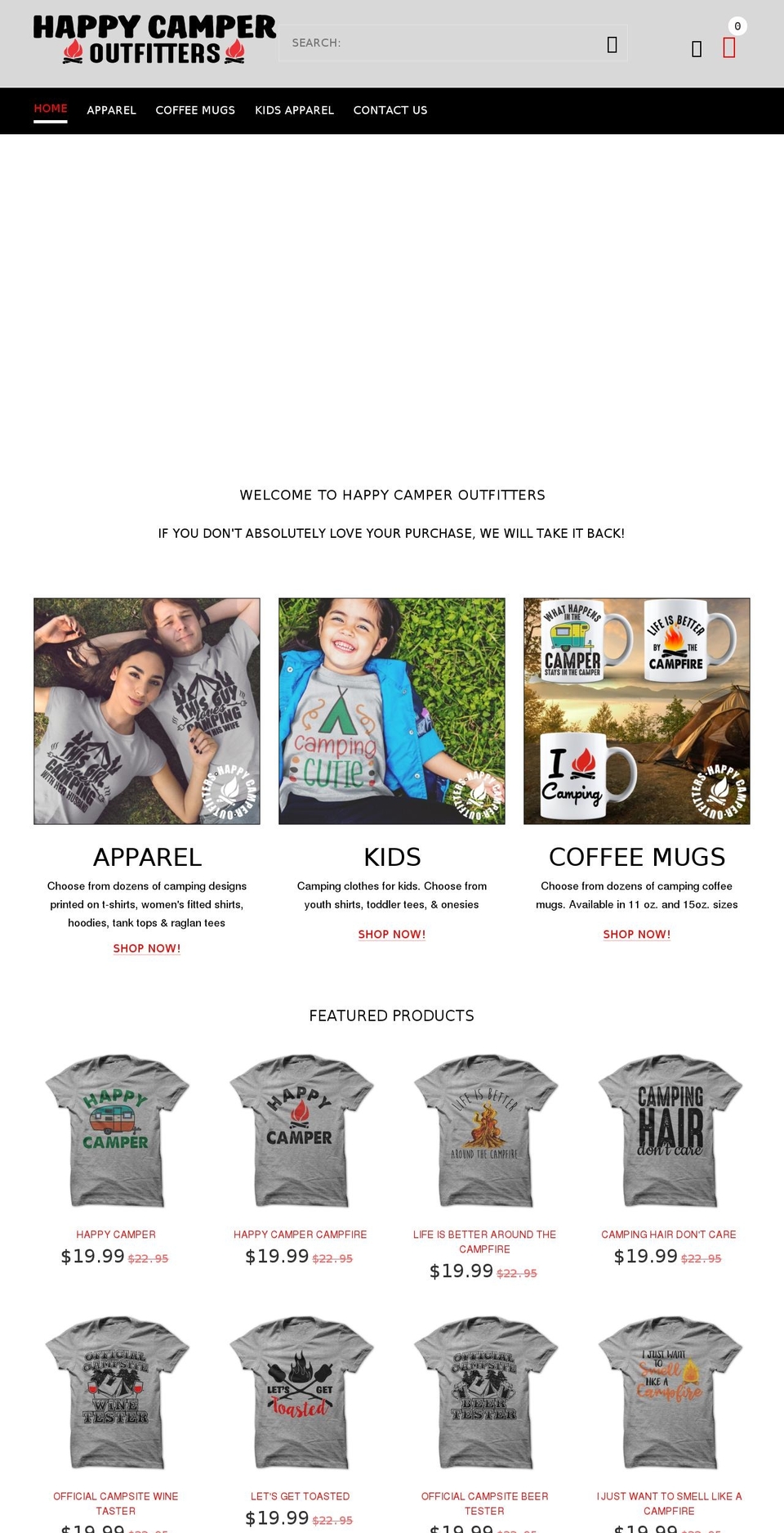 install-me-yourstore-v2-1-8 Shopify theme site example happycamperoutfitters.com