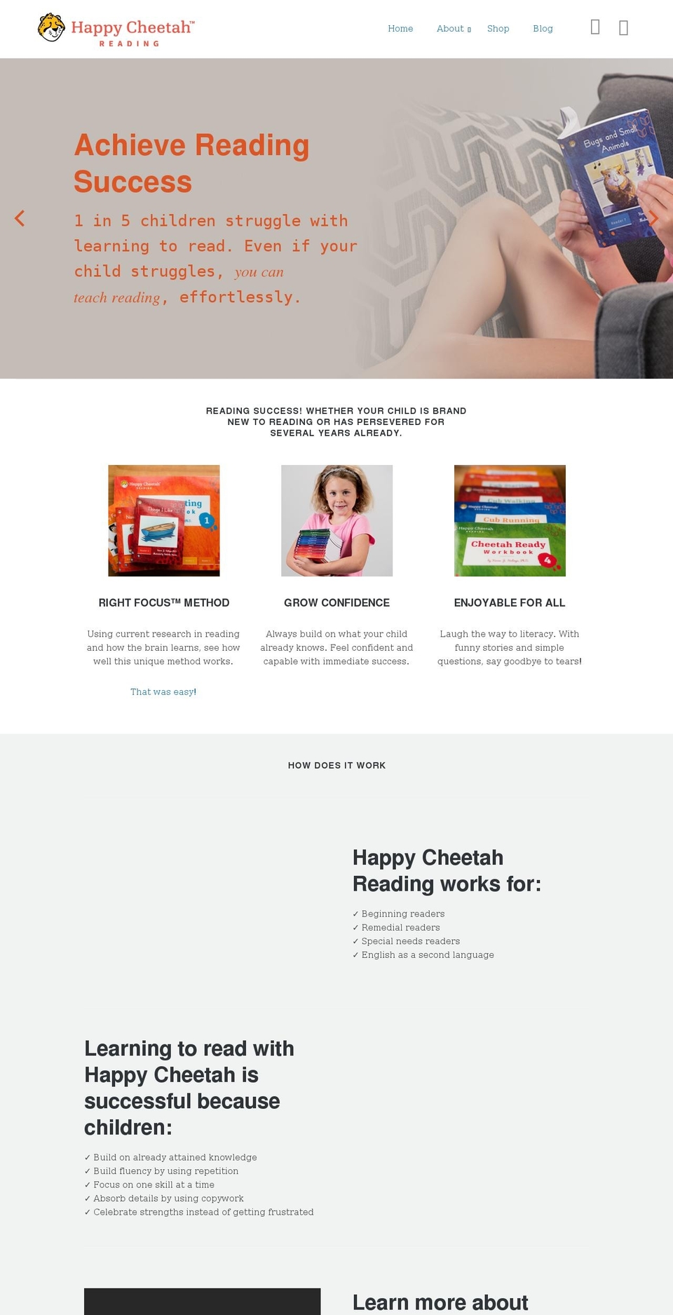 happycheetah.com shopify website screenshot