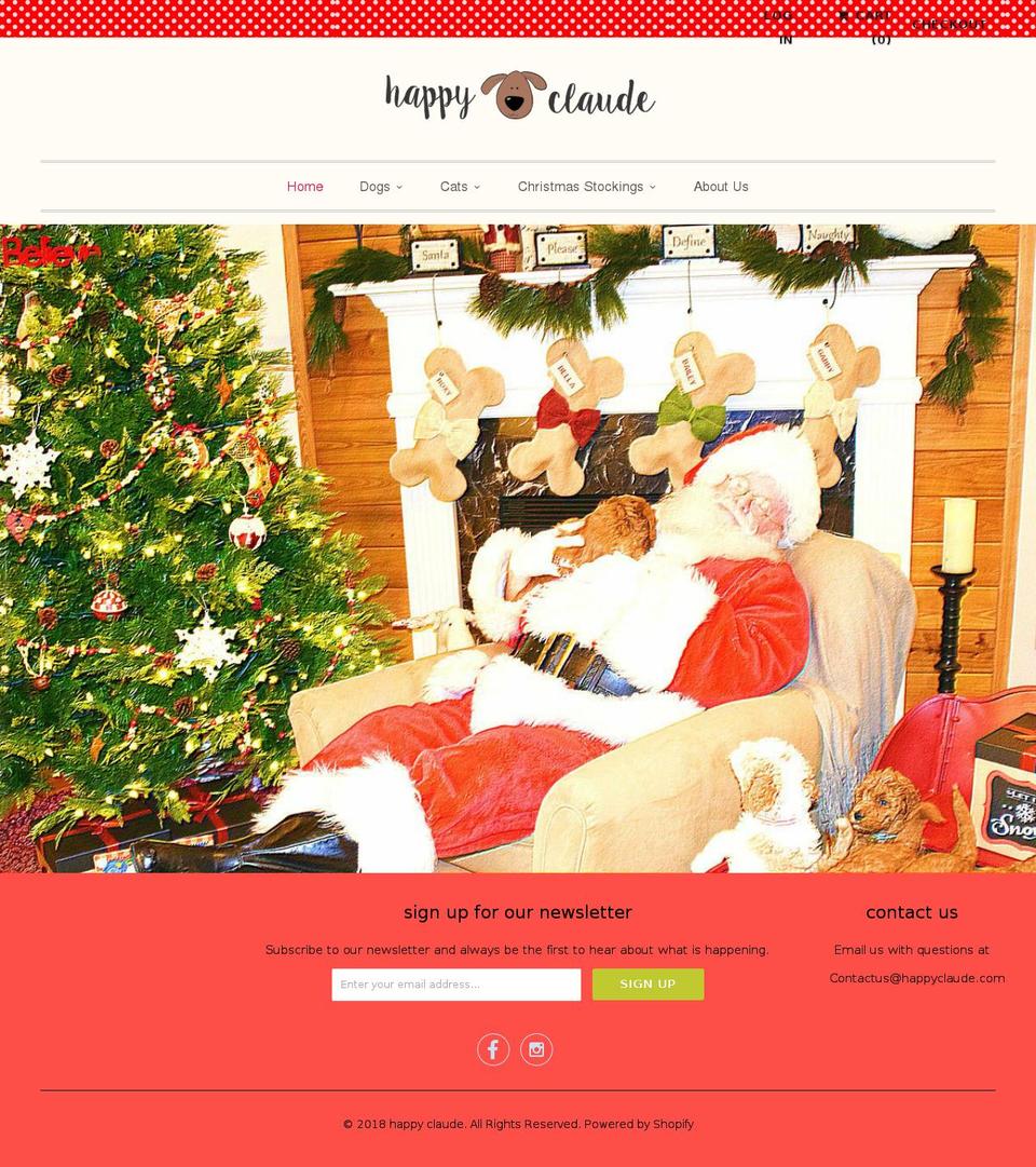 happyclaude.com — Shopify storefront screenshot