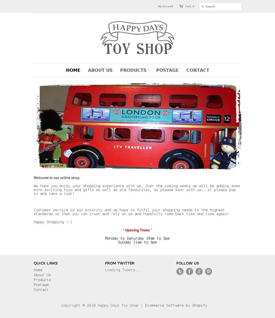 happydaysolney.com shopify website screenshot