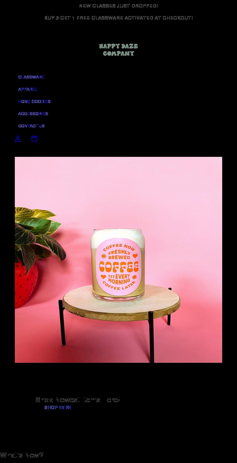 happydazecompany.com shopify website screenshot