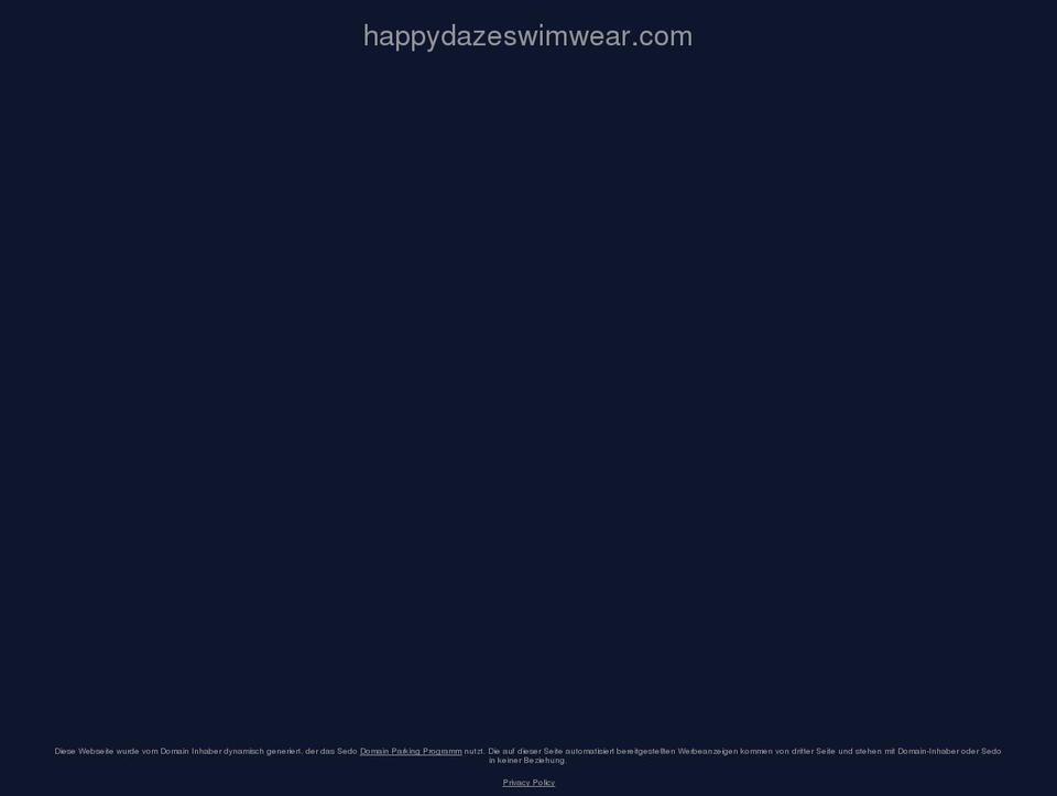 happydazeswimwear.com — Shopify storefront screenshot