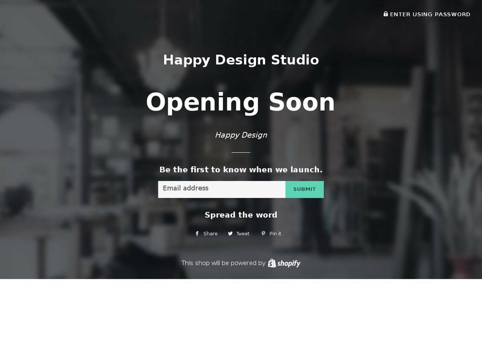 happydesign.studio shopify website screenshot