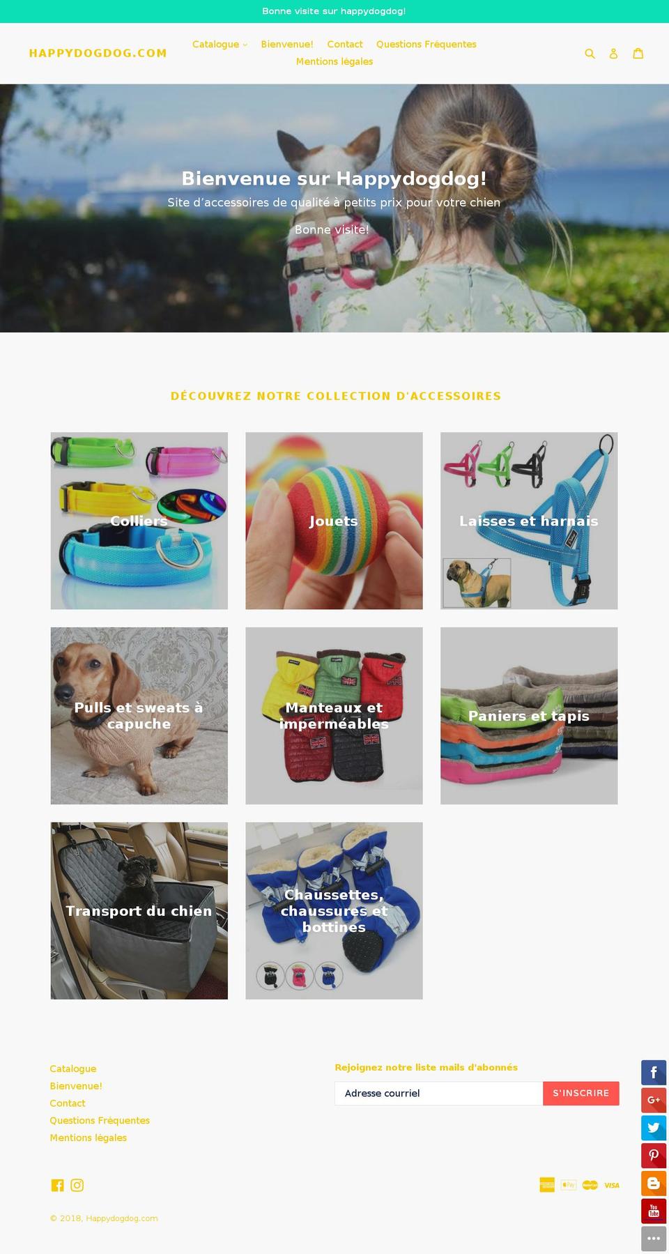 happydogdog.com shopify website screenshot