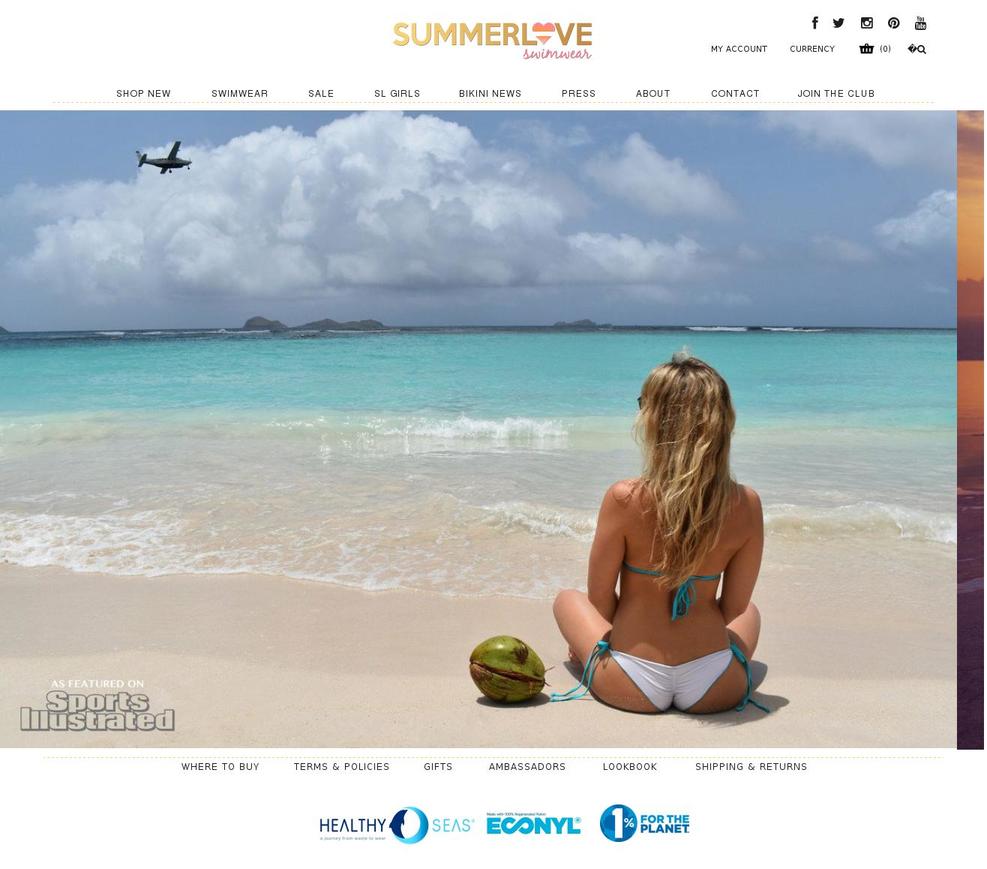 Summer Love Swimwear - CWC Shopify theme site example happyendingz.com