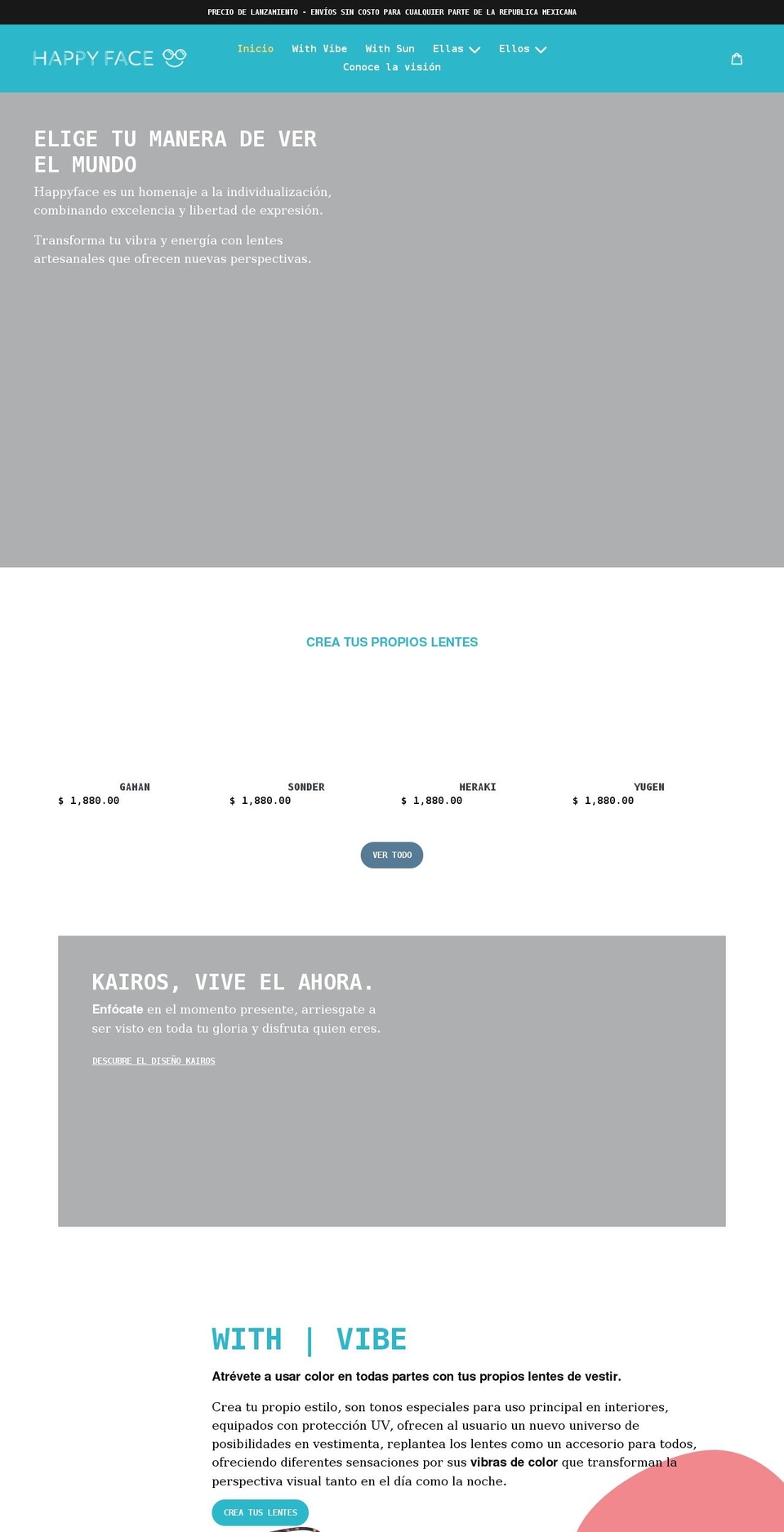 happyface.zone shopify website screenshot