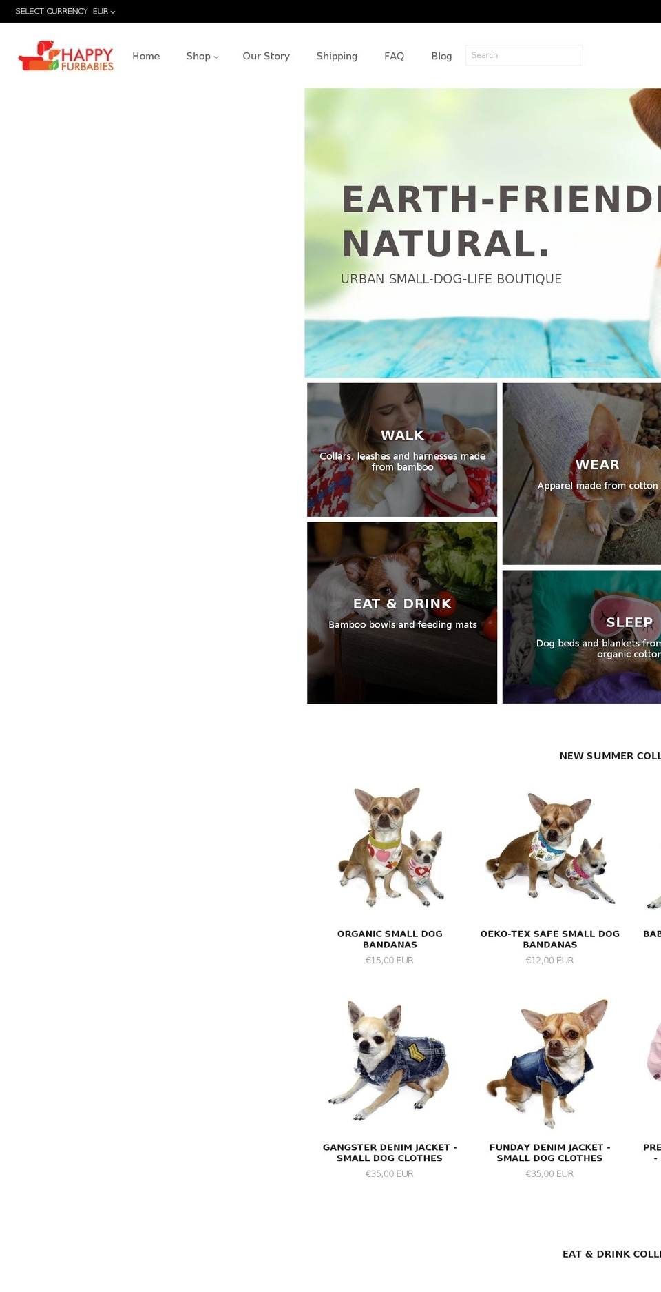 happyfurbabies.com shopify website screenshot