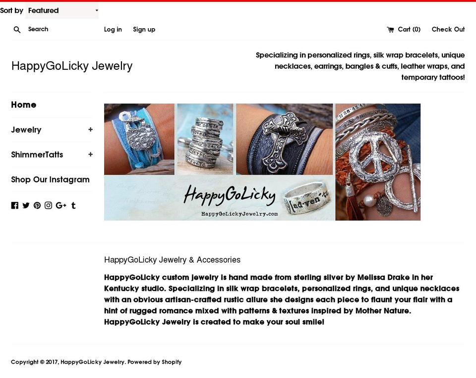 happygolicky.com shopify website screenshot