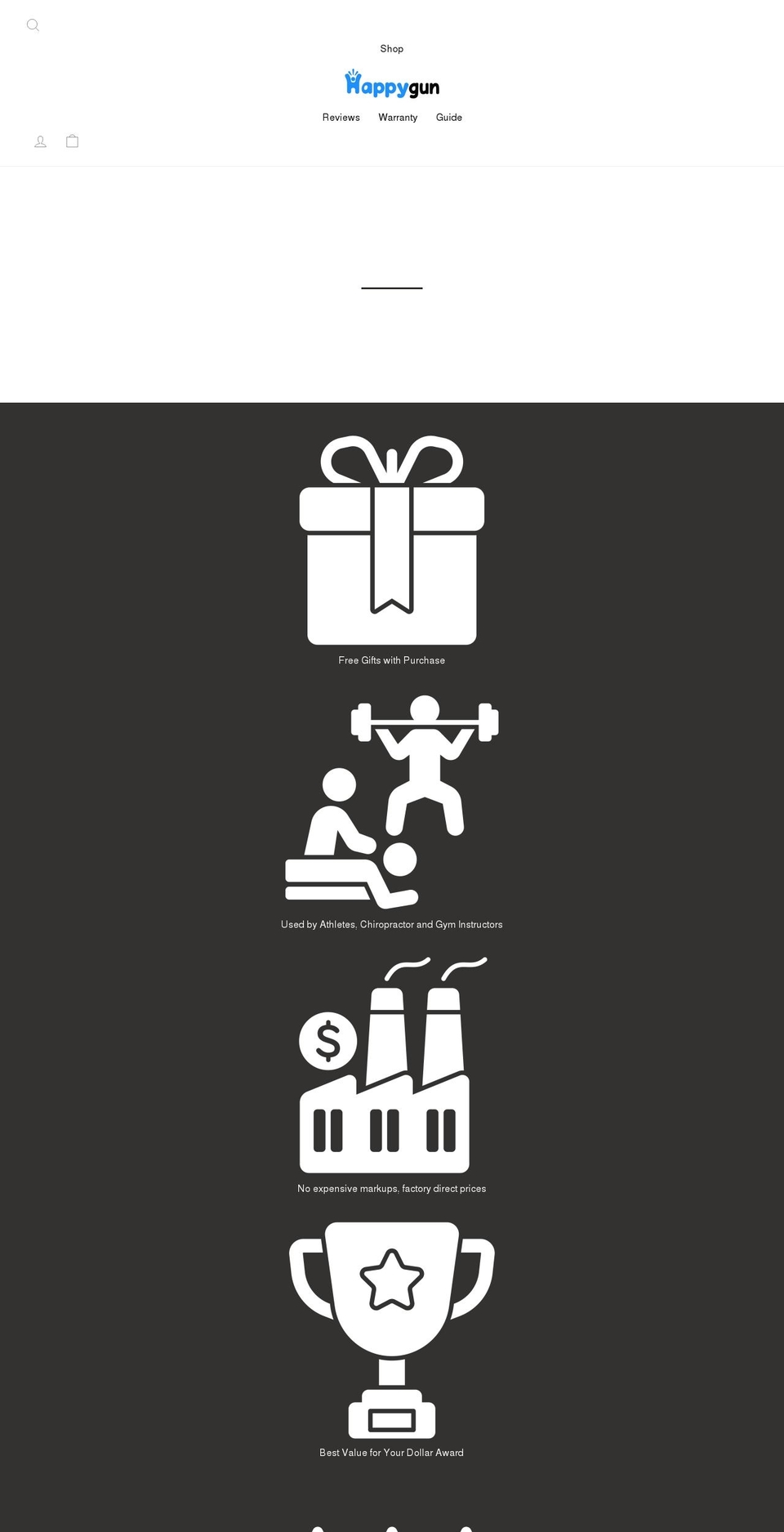 happygun.com shopify website screenshot