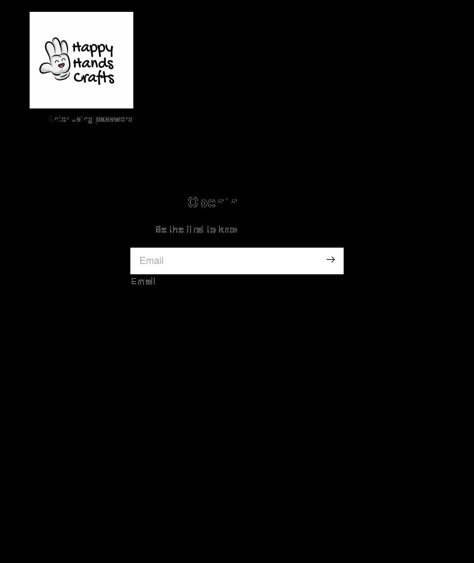 happyhandscrafts.com shopify website screenshot