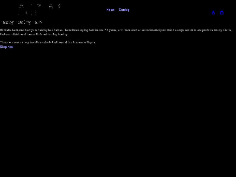 happyhealthyhair.net shopify website screenshot