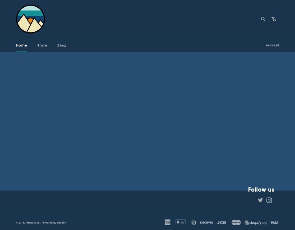 happyhiker.com shopify website screenshot