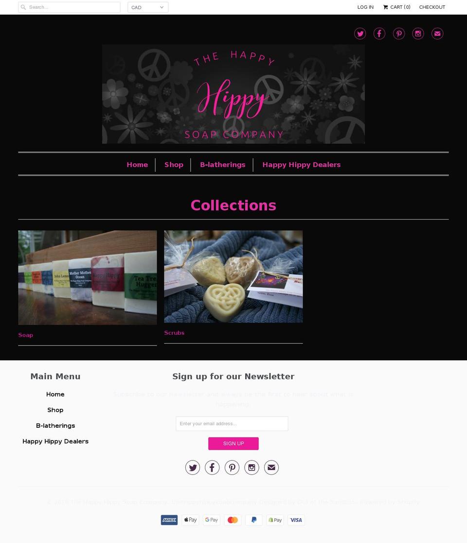 HH 2018 Shopify theme site example happyhippysoap.com