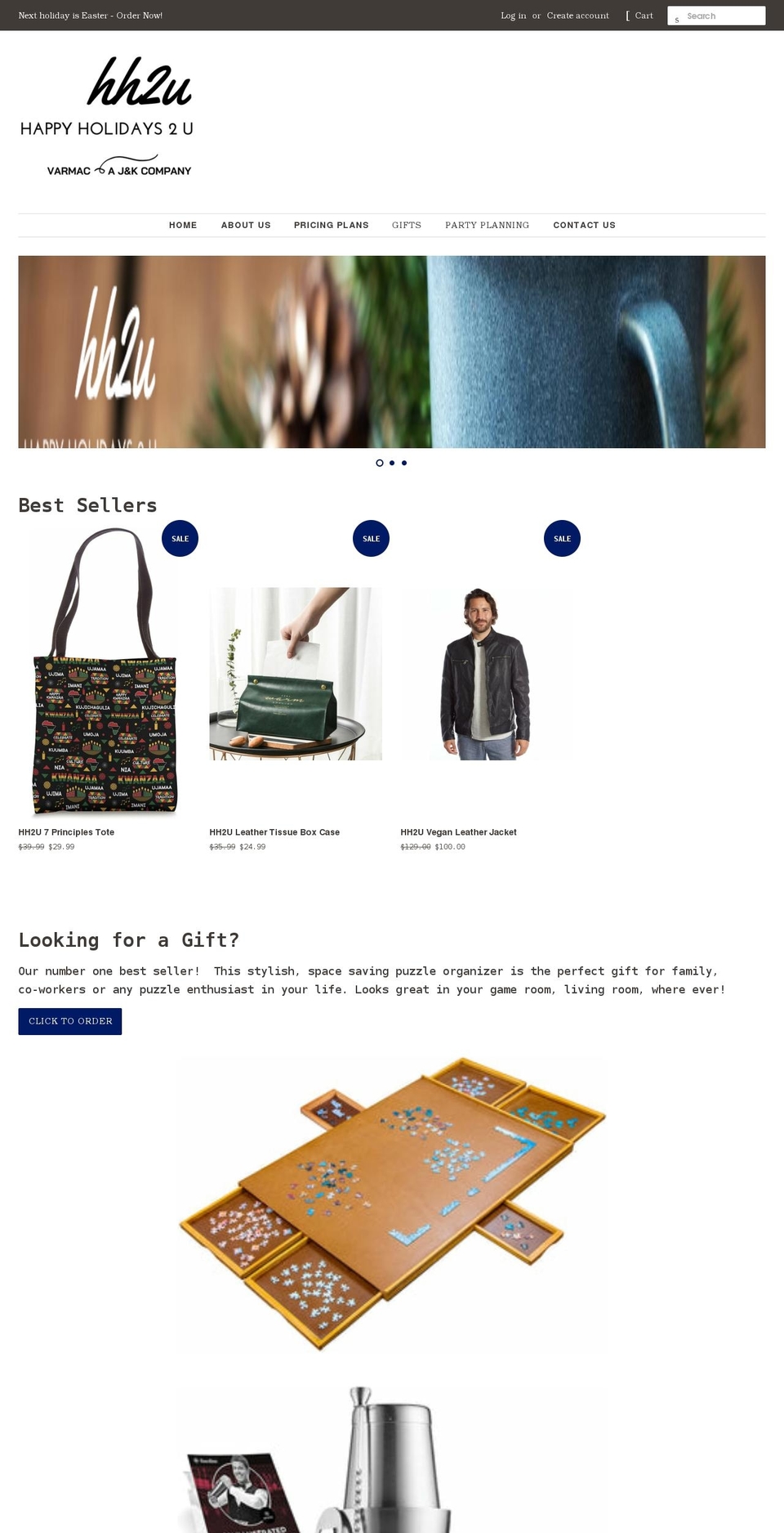 happyholidays2u.com shopify website screenshot
