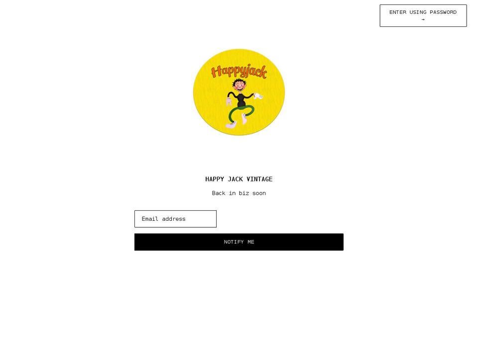 happyjack.shop shopify website screenshot