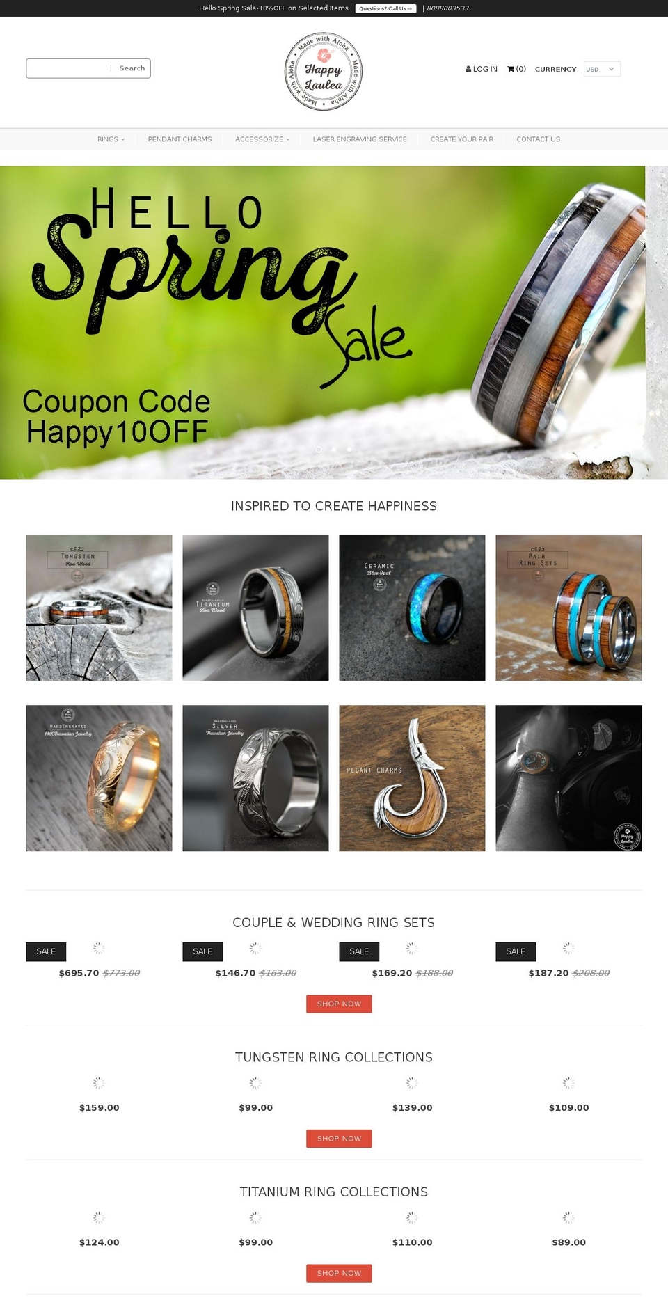 happylaulea.com shopify website screenshot