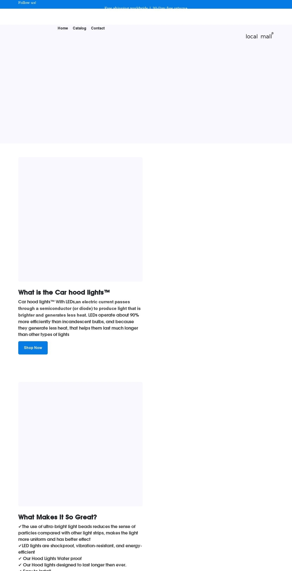 happylightsco.com shopify website screenshot