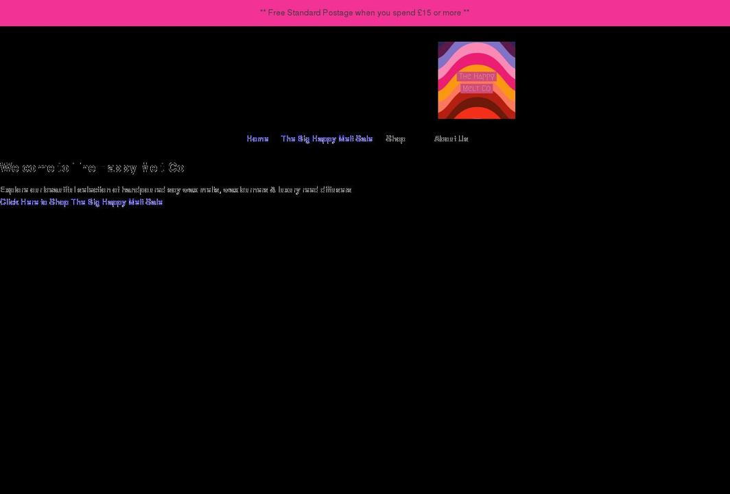 happymelt.co.uk shopify website screenshot