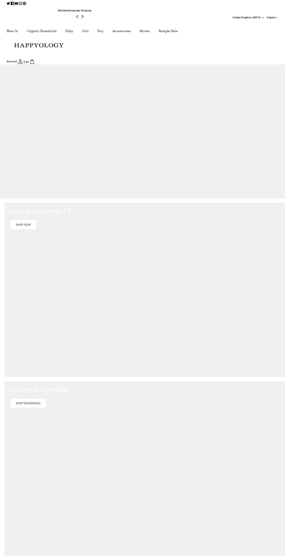 happyology.co.uk shopify website screenshot