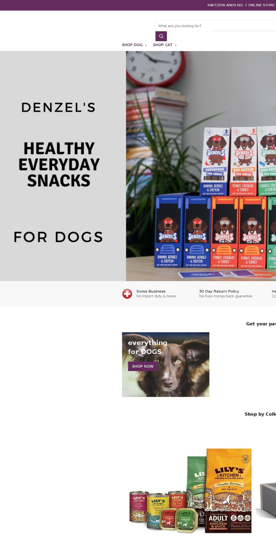 happypaws.ch shopify website screenshot