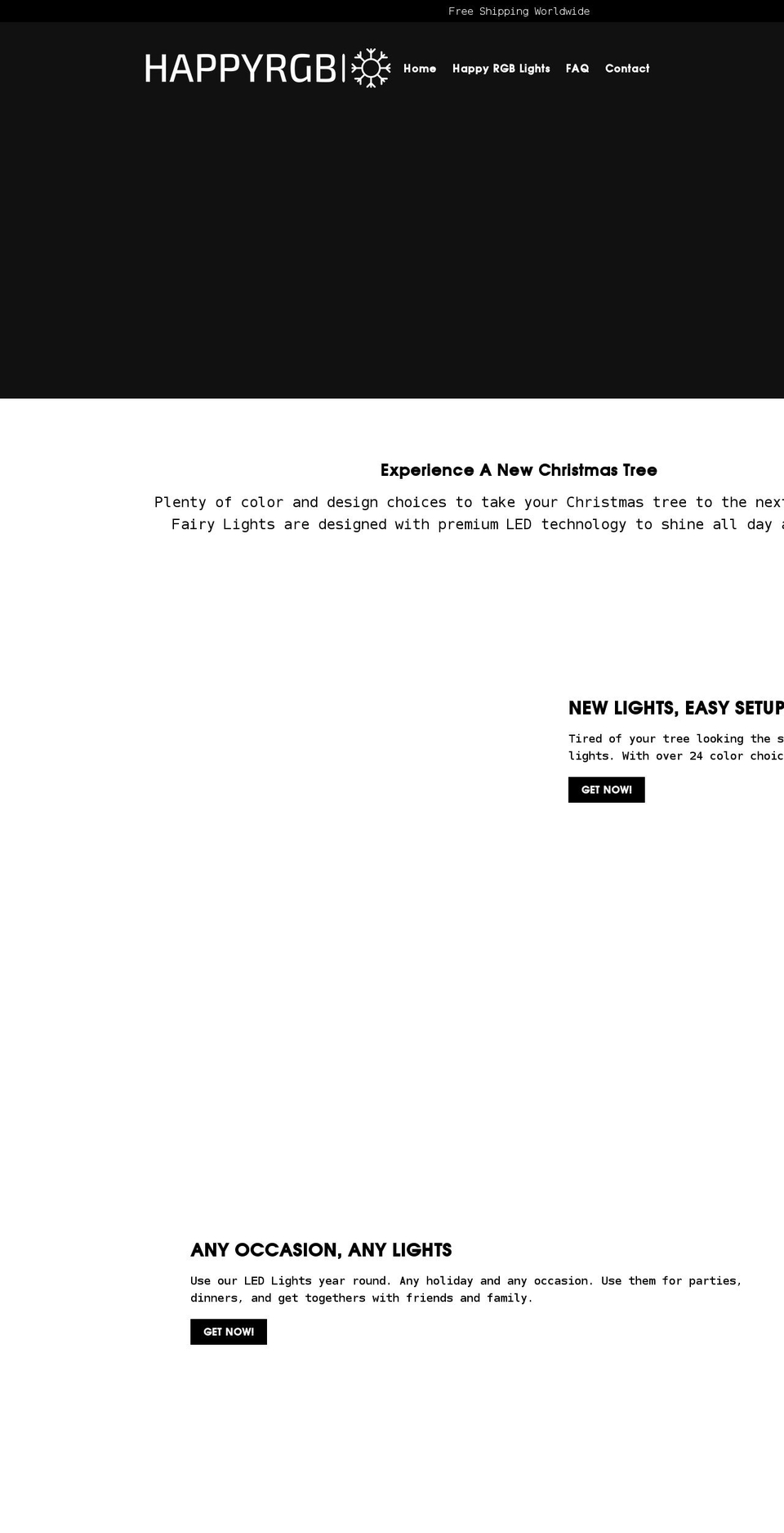 happyrgb.com shopify website screenshot