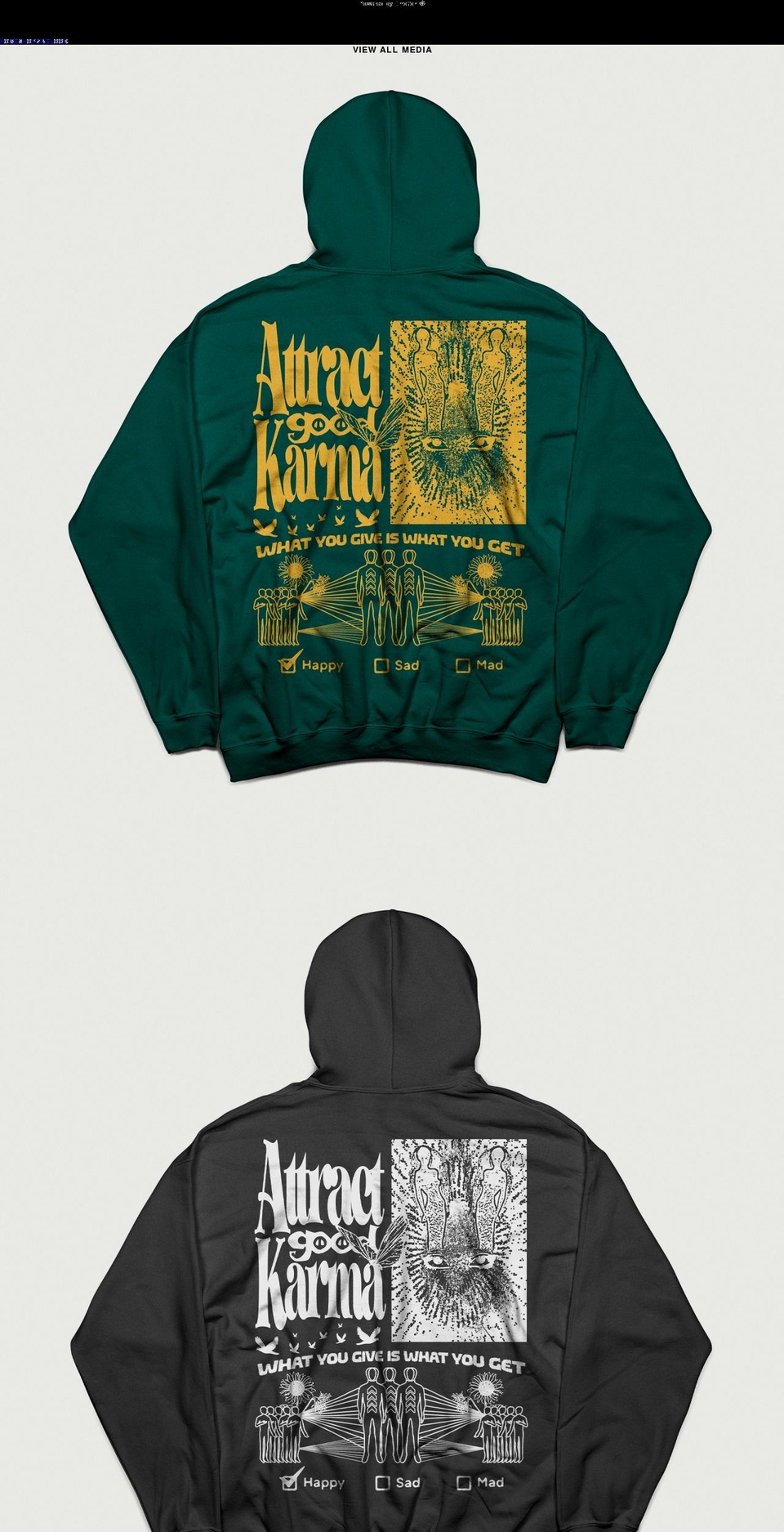 happysadmadclub.com shopify website screenshot