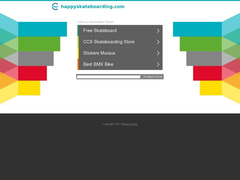happyskateboarding.com — Shopify storefront screenshot
