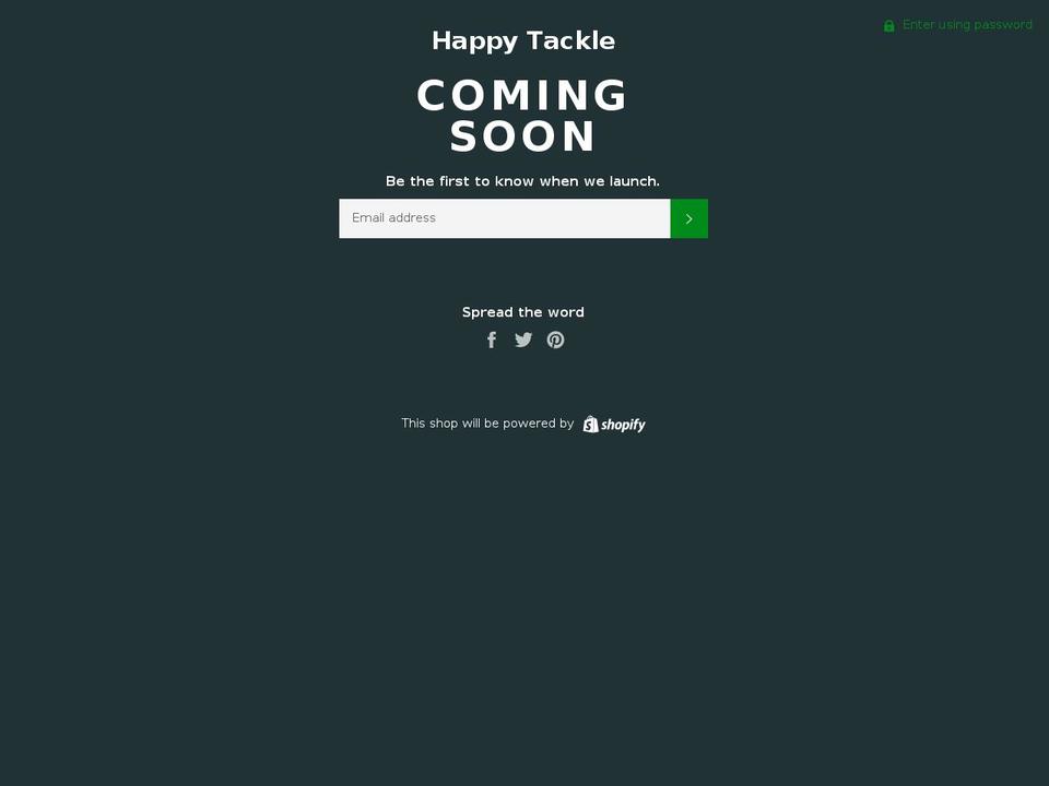 happytackle.com — Shopify storefront screenshot