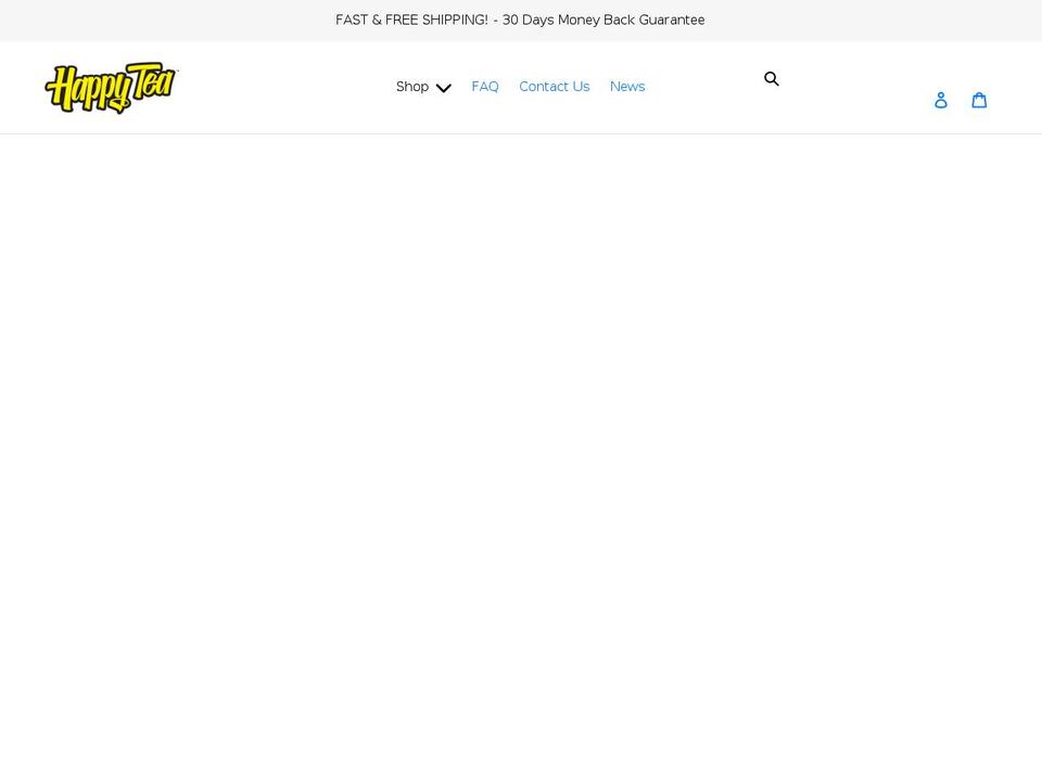 happytea.com shopify website screenshot