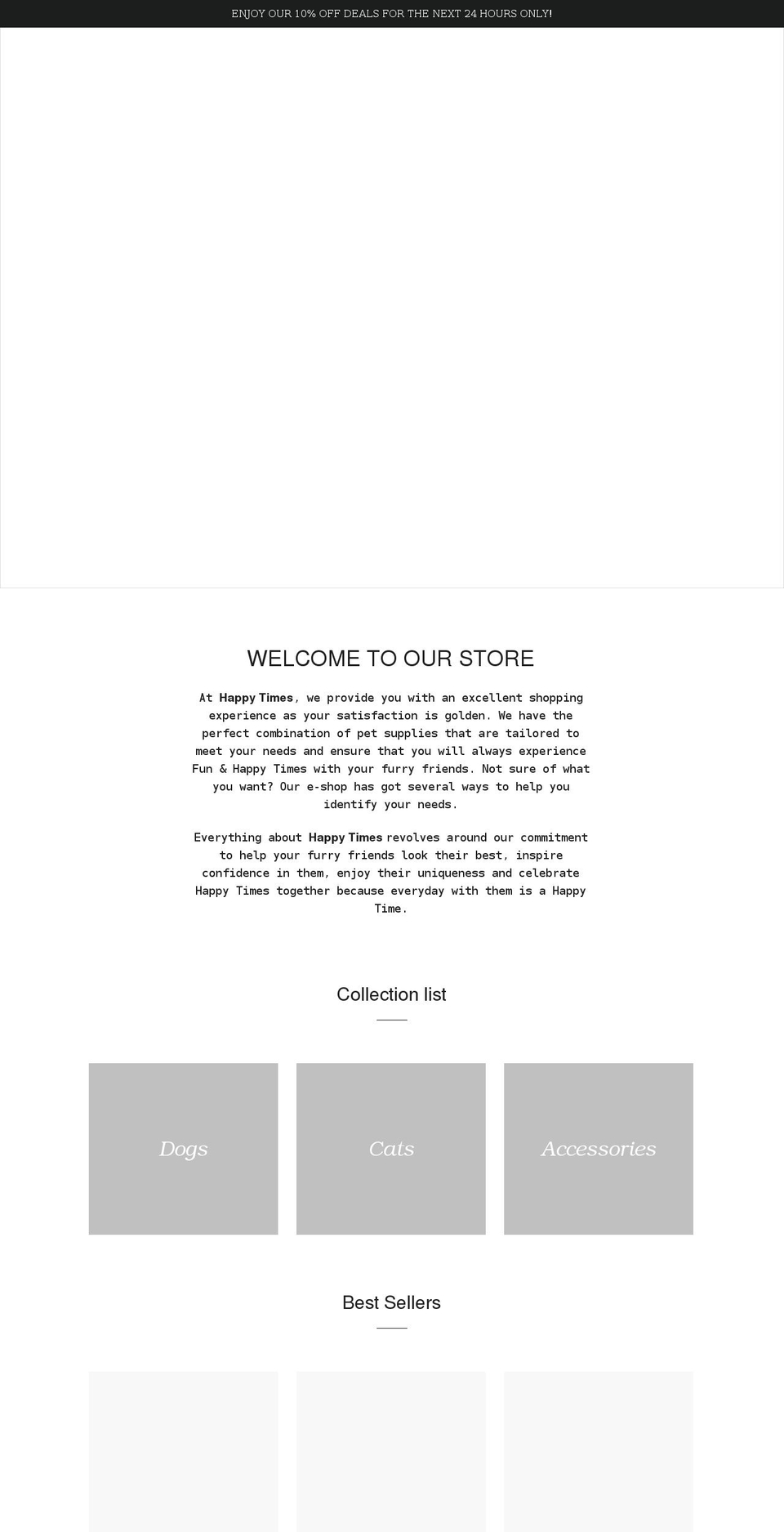 happytimes.site shopify website screenshot