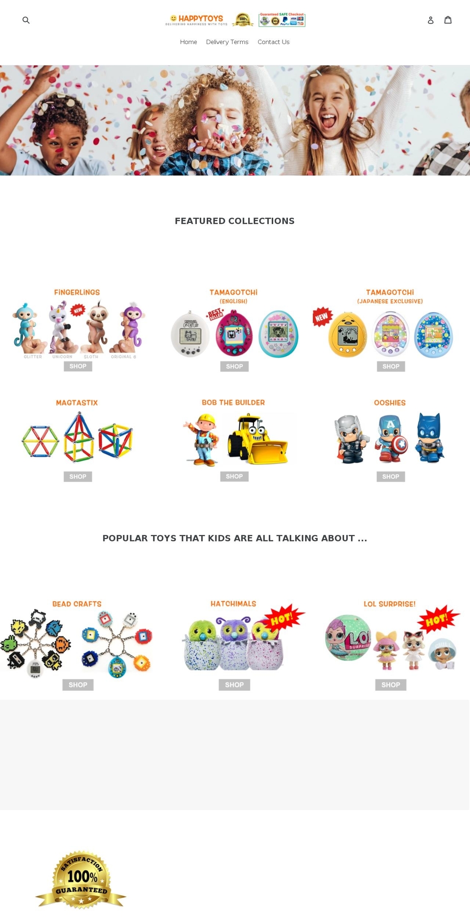 happytoys.com.au shopify website screenshot