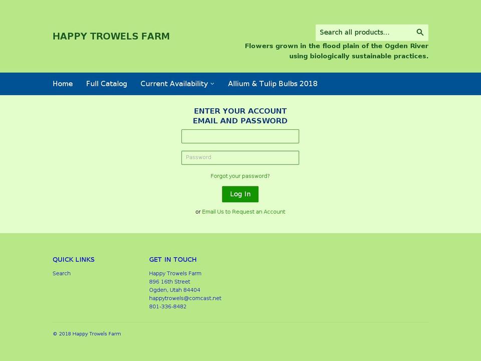 ASCFG Shopify Theme Shopify theme site example happytrowels.com