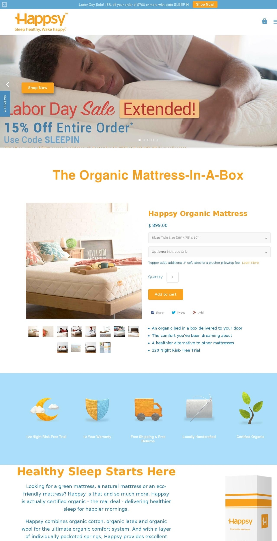 hapsy.com — Shopify storefront screenshot