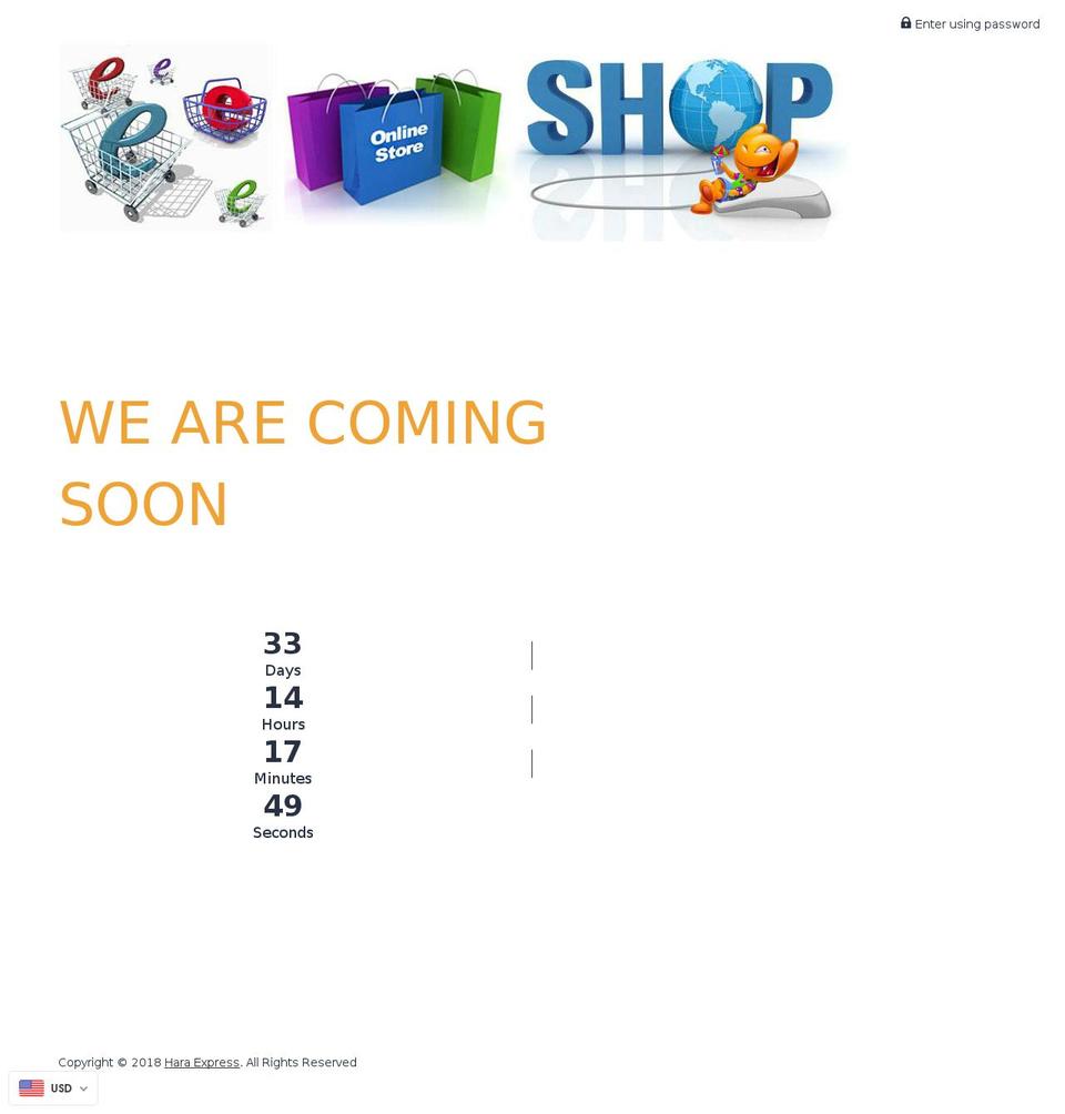 haraexpress.com — Shopify storefront screenshot