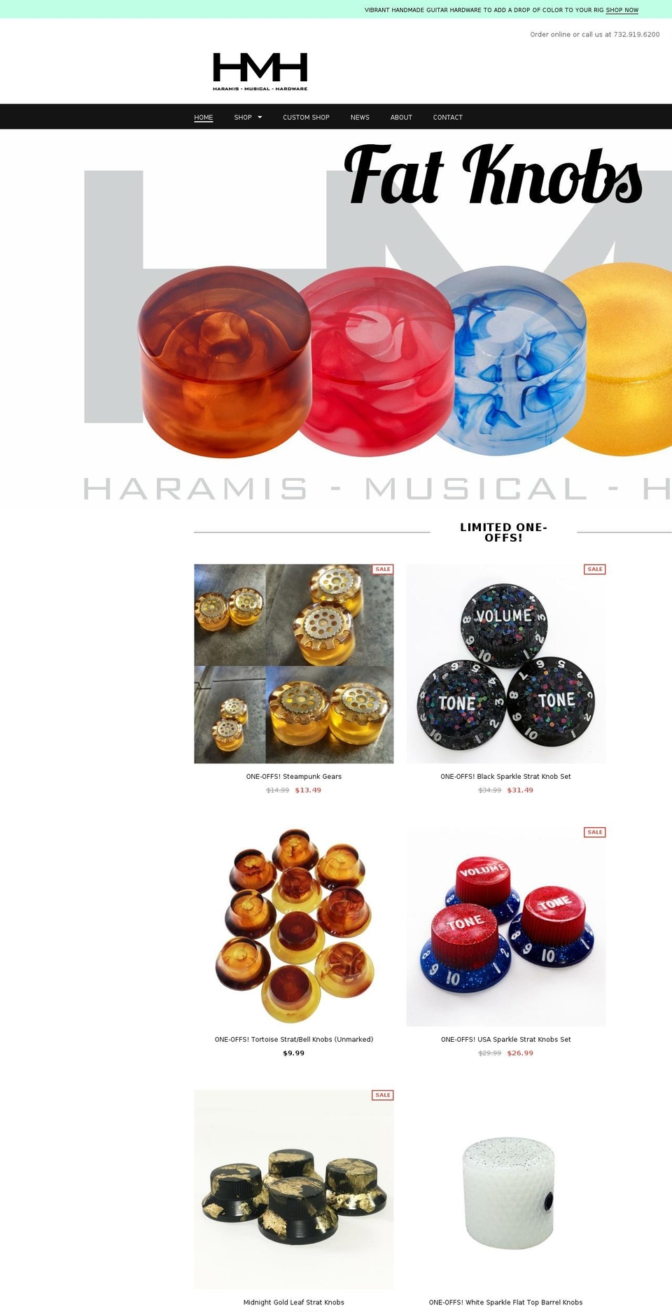 haramismusicalhardware.com shopify website screenshot