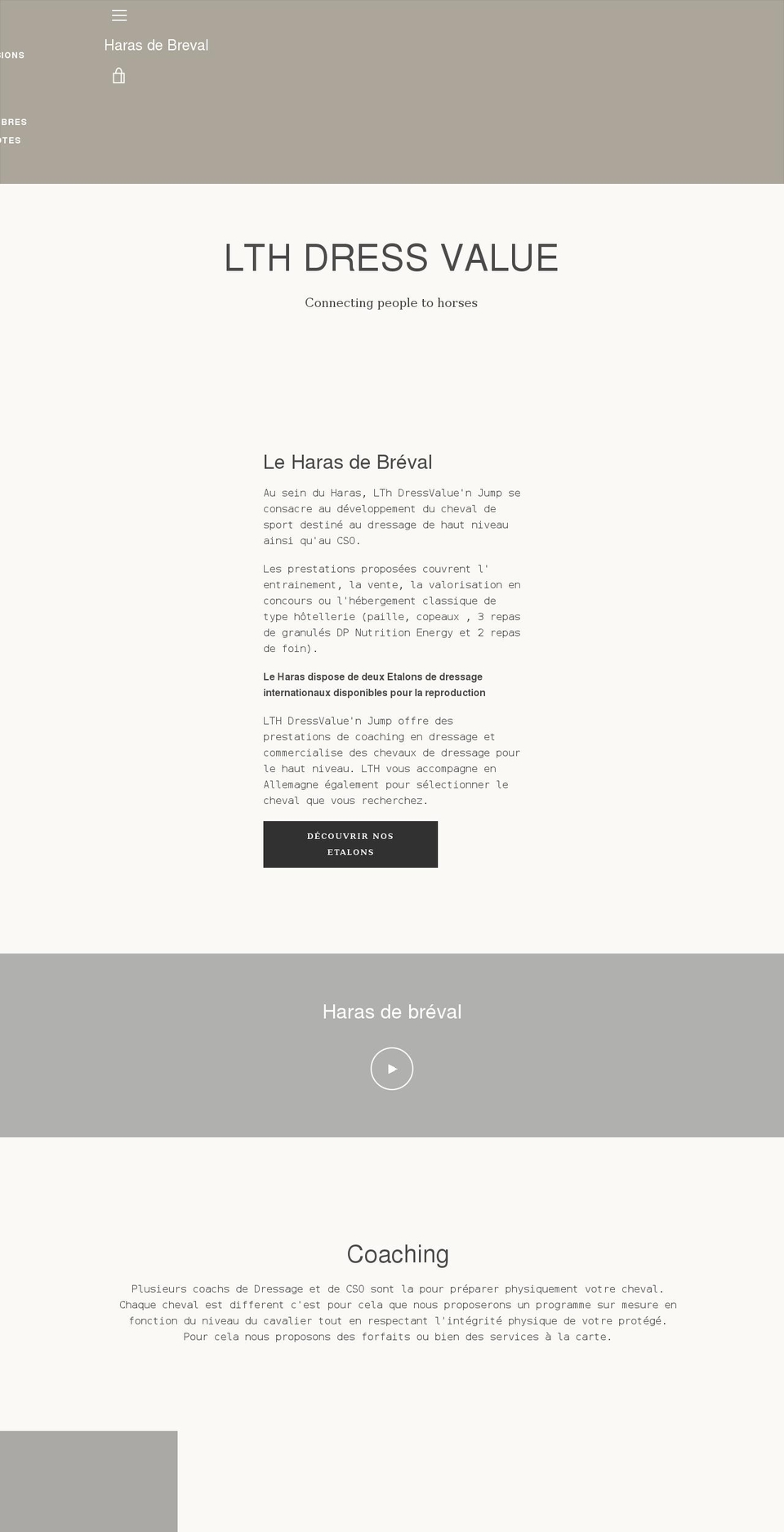 harasdebreval.com shopify website screenshot