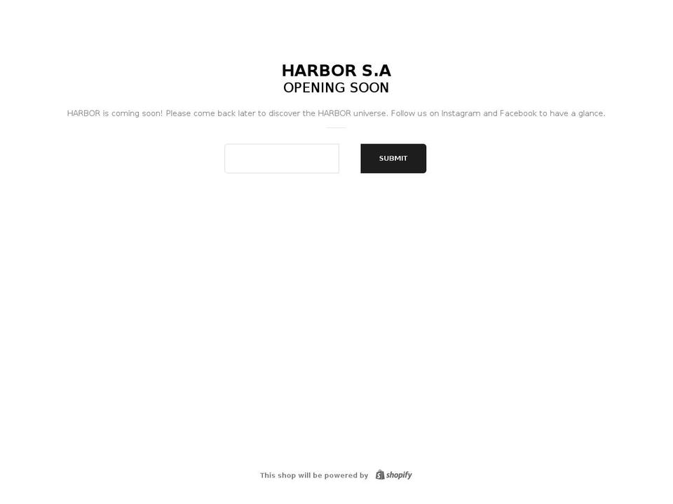 harbor.ch shopify website screenshot